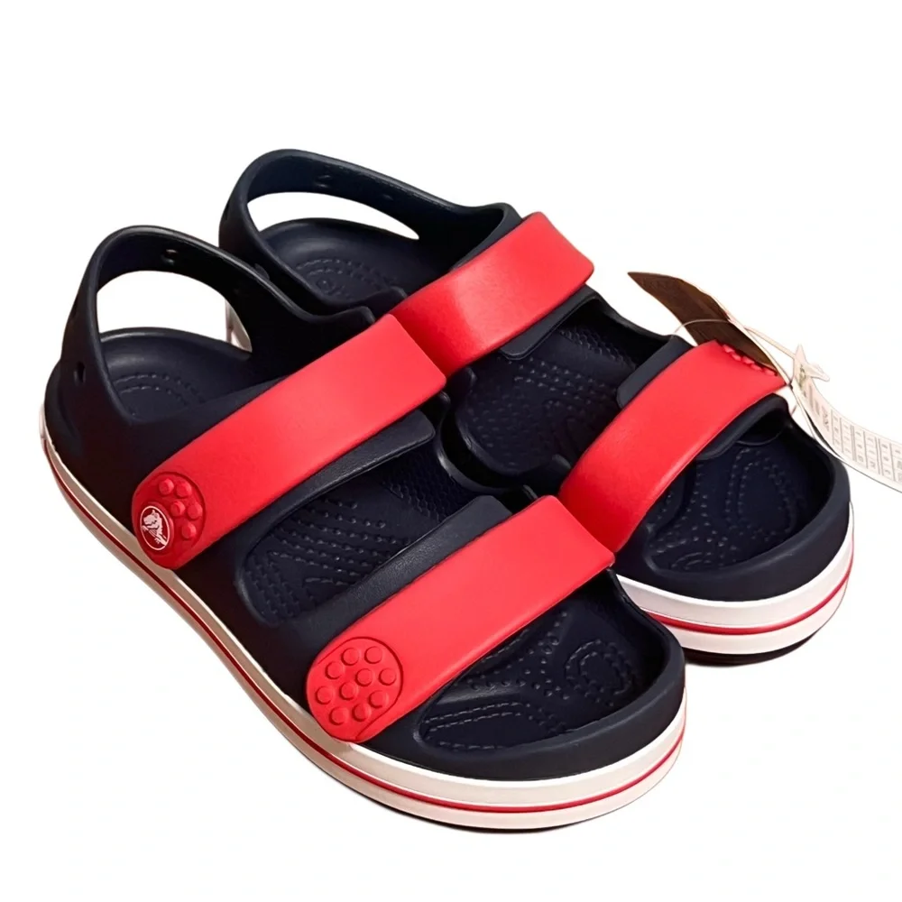 Kids' Crocband™ Cruiser Sandal Red/Navy Size 3 NWT